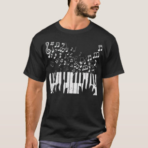 Camiseta Regalo de llaves de piano para músico de teclado p