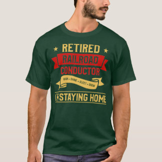 Camiseta Regalo De Locomotora De Jubilación Para Conductor