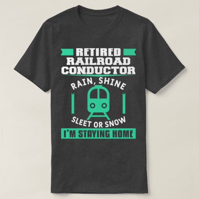 Camiseta Regalo De Locomotora De Jubilación Para Conductor  (Diseño del anverso)