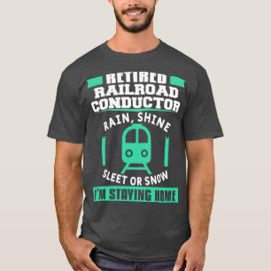 Camiseta Regalo De Locomotora De Jubilación Para Conductor