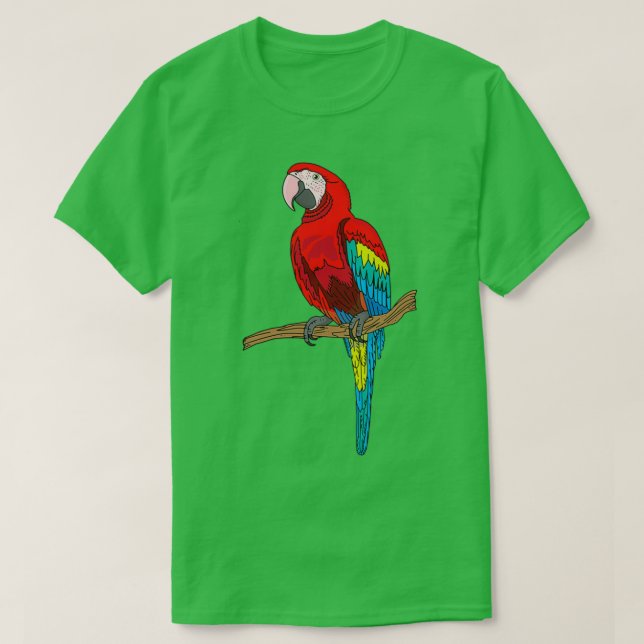 Camiseta Regalo de loro marino colorido (Diseño del anverso)