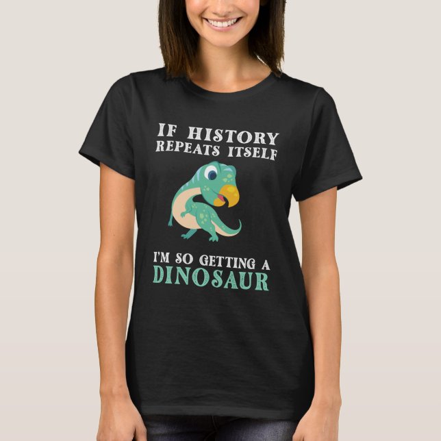 Camiseta Regalo de los amantes de los dinosaurios para adul (Anverso)