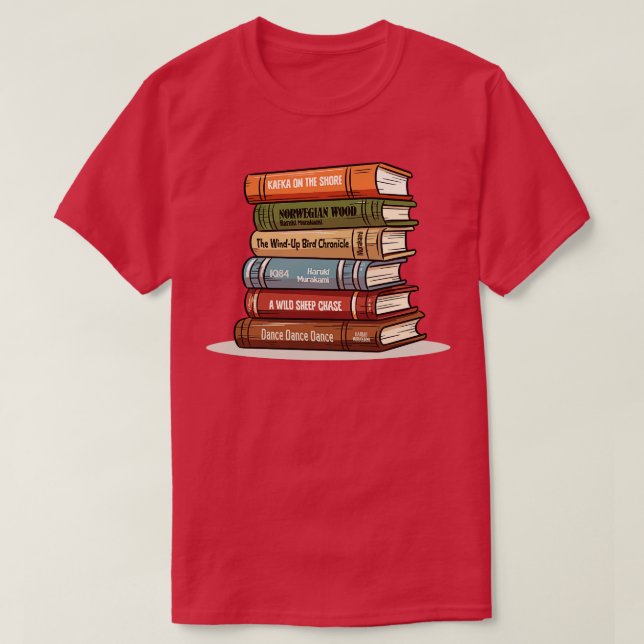 Camiseta Regalo de los amantes del libro Haruki Murakami (Diseño del anverso)