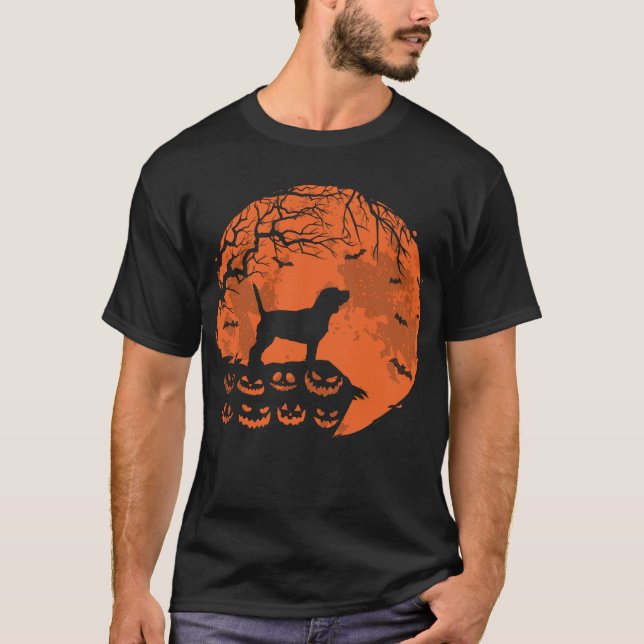 Camiseta Regalo de los amantes del perro de Halloween de Be (Anverso)