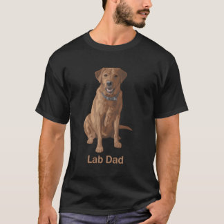 Camiseta Regalo de los amantes del perro de Lab Dad Fox Red