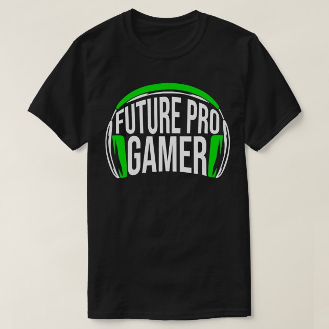 Camiseta Regalo de los futuros juegos de video pro divertid (Diseño del anverso)