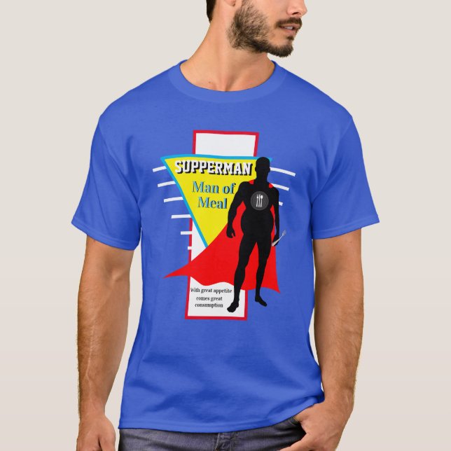 Camiseta Regalo de los Navidades de Foodie Super Hero Noved (Anverso)
