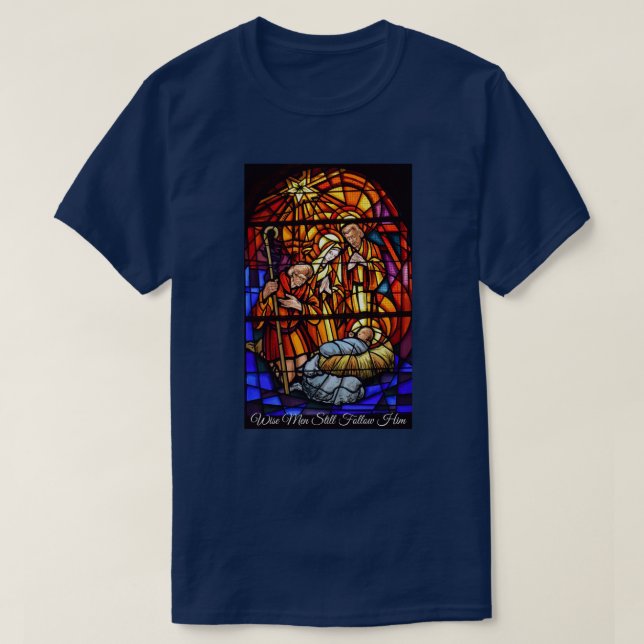 Camiseta Regalo de los Navidades de la ventana de vidrio co (Diseño del anverso)