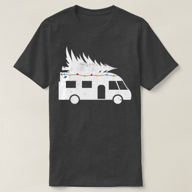 Camiseta Regalo de los Navidades de Santa Hat Motorhome fes (Diseño del anverso)