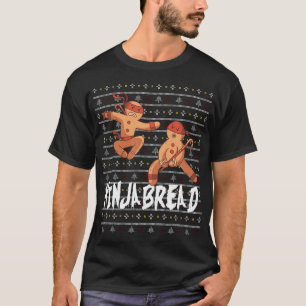 Camiseta Regalo de los Navidades feos Ninja Gingerbread