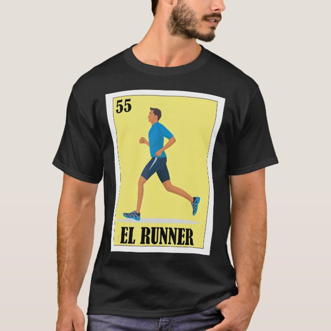 Camiseta Regalo de lotería de manejo español México El Runn (Anverso)