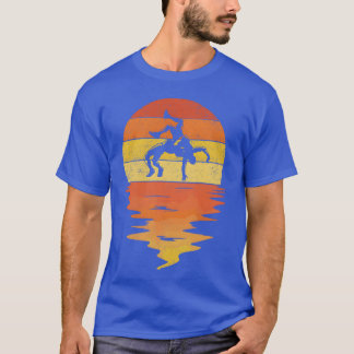 Camiseta regalo de lucha libre retro puesta de sol 70s vint