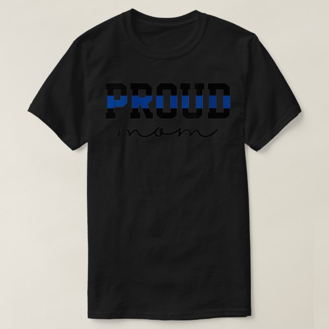 Camiseta Regalo de mamá a oficial de policía de la Línea Az (Diseño del anverso)