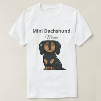 Camiseta Regalo de Mamá Dachshund Miniatura Adorab