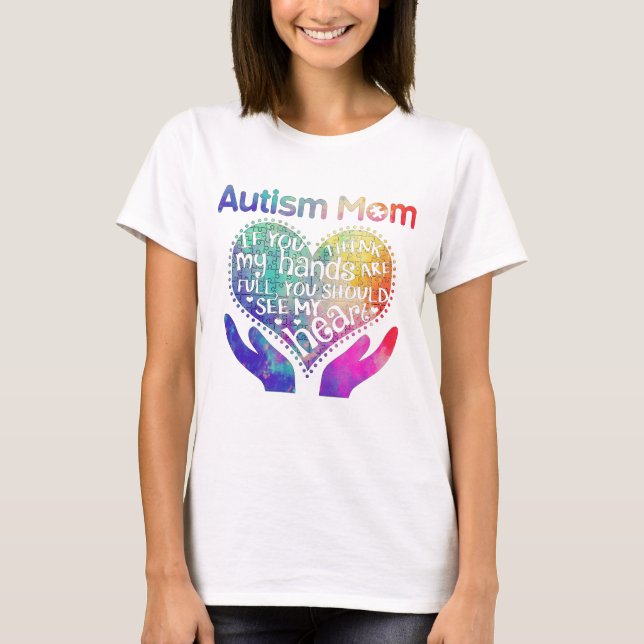 Camiseta Regalo de mamá de autismo para el día de la madre (Anverso)