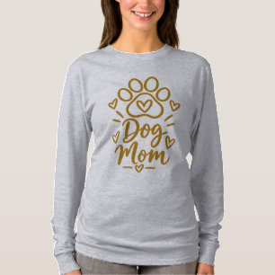 Camiseta Regalo de mamá de perro con huella de pata linda p