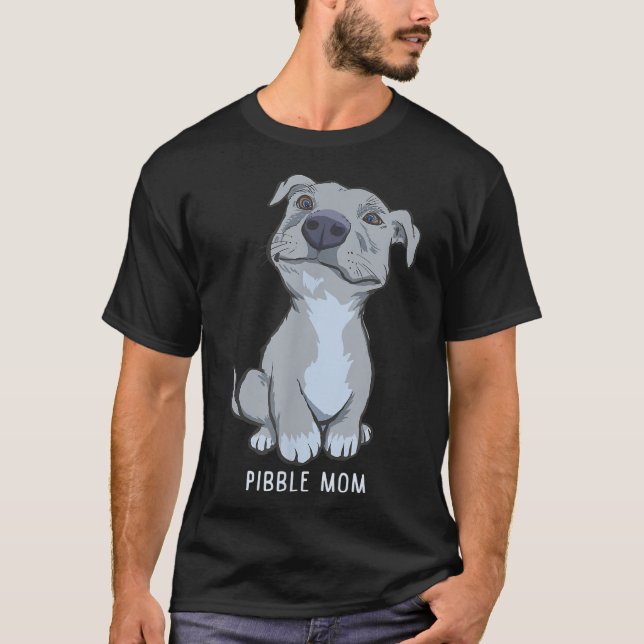 Camiseta Regalo de mamá de Pitbull Pibble (Anverso)