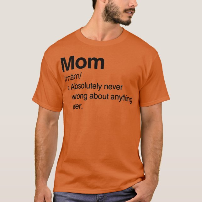 Camiseta Regalo De Mamá Del Diccionario De Día de la Madre (Anverso)
