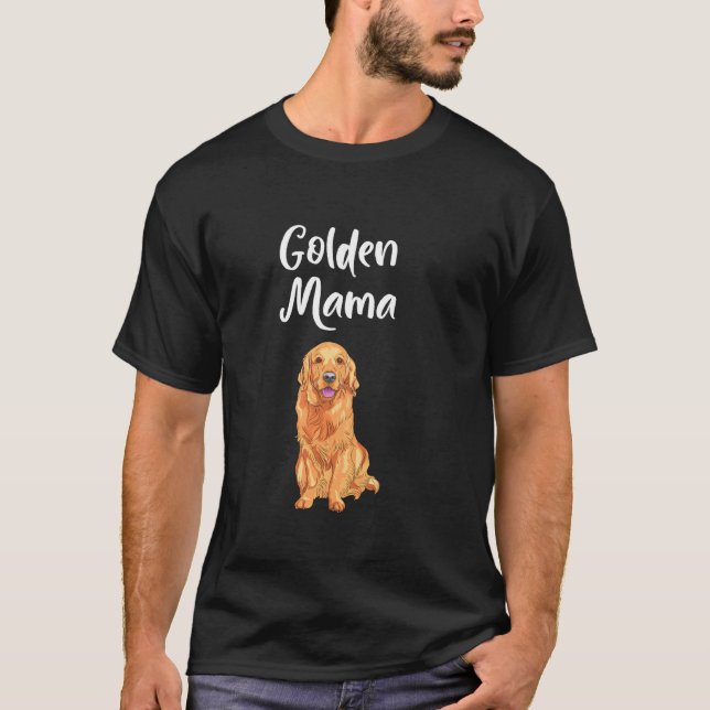 Camiseta Regalo de mamá perro de la recuperación de oro (Anverso)
