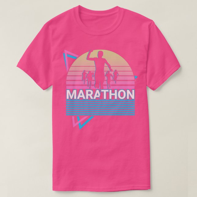 Camiseta Regalo de Marathon Runner de Marathoner Retro (Diseño del anverso)