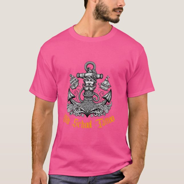 Camiseta Regalo de marinero con tinta tatuada de tatuaje de (Anverso)