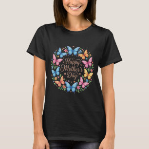 Camiseta Regalo de mariposa del Día de la Madre feliz para 