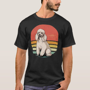 Camiseta Regalo de Mascota de perro canino retro de caniche
