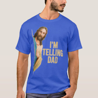 Camiseta Regalo de meme vintage de papá llorando Jesús