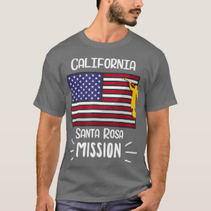 Camiseta Regalo de misión de California Santa Rosa Mormon L