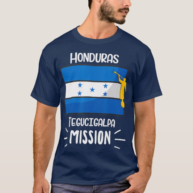 Camiseta Regalo de misión de Honduras Tegucigalpa Mormon LD (Anverso)