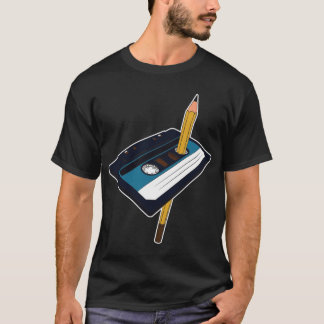 Camiseta Regalo de Mixtape del audiocasette de la pluma del