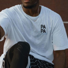 Camiseta Regalo De Moda Para Papá Personalizado Nombre Indi