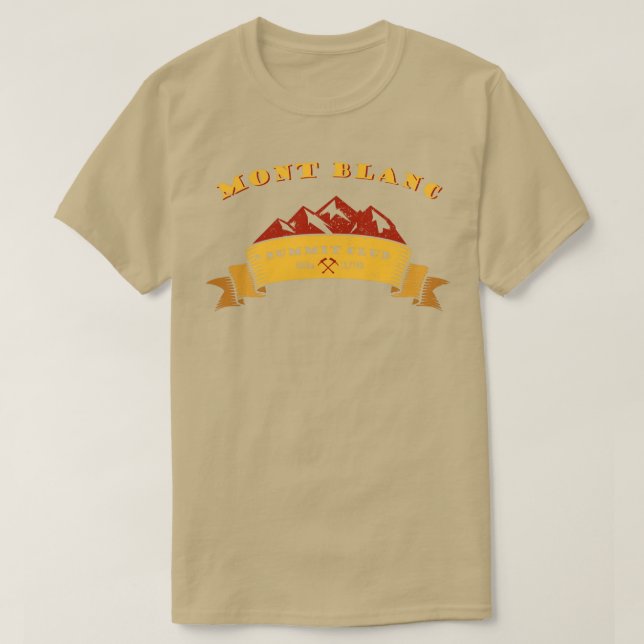 Camiseta Regalo de Mont Blanc Summit Club Alps Mountaineeri (Diseño del anverso)