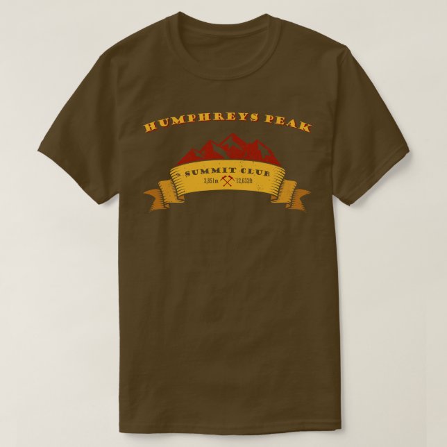 Camiseta Regalo de montaña del club de la cumbre de pico Hu (Diseño del anverso)