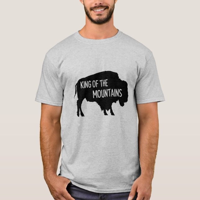 Camiseta Regalo De Montañas De Búfalo - Rey De Las Montañas (Anverso)