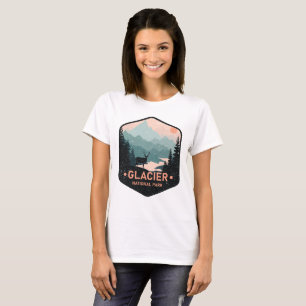 Camiseta Regalo de Montañas Deer del Parque Nacional Glacia
