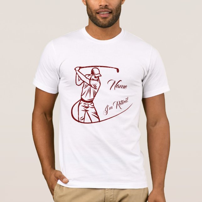 Camiseta Regalo de mordaza personalizado para los golfistas (Anverso)