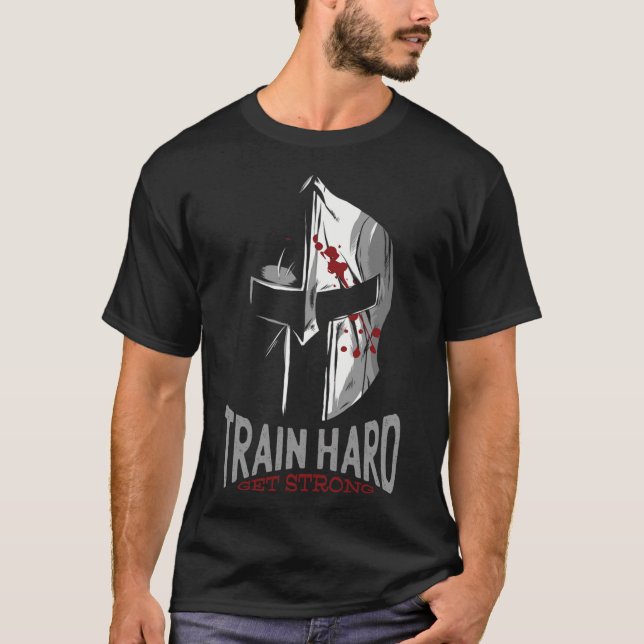 Camiseta Regalo de motivación del gimnasio Sparta Helmet (Anverso)
