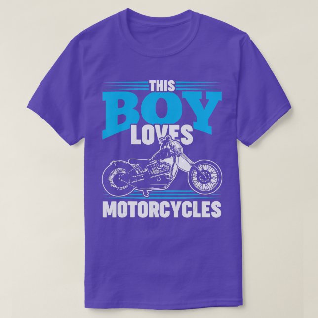 Camiseta Regalo de moto para niños regalo de moto para niño (Diseño del anverso)