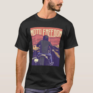 Camiseta Regalo de motociclista Moto Freedom