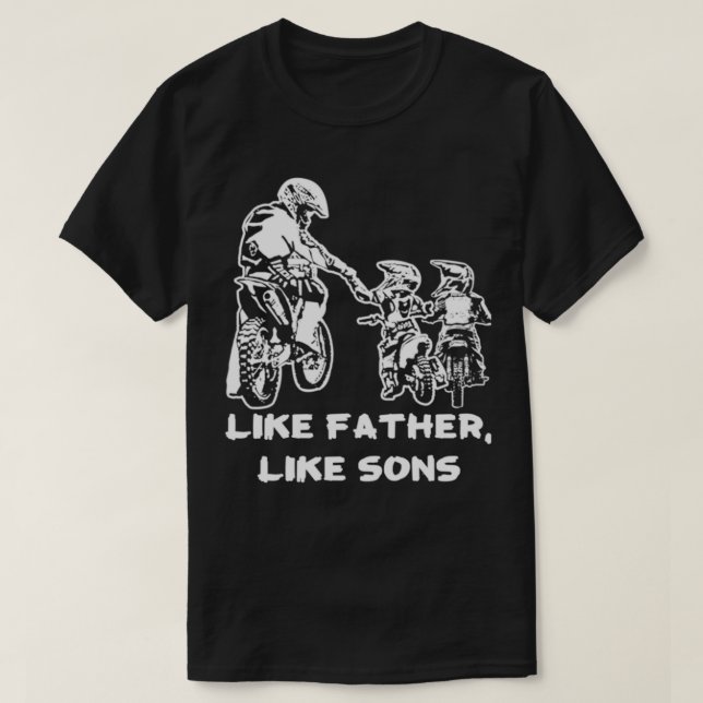 Camiseta Regalo de motocross Dirt Bike como regalo de padre (Diseño del anverso)