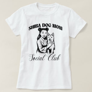 Camiseta Regalo de mujer amante del club social Shiba Dog M