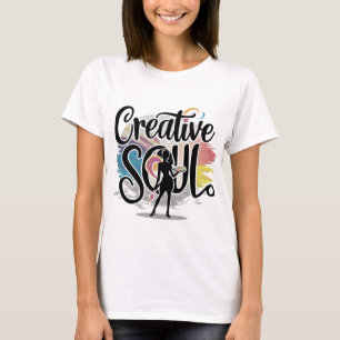 Camiseta Regalo de mujer artística de cosecha de alma creat