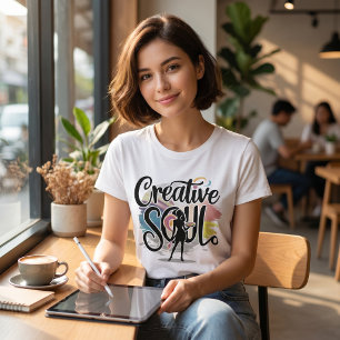 Camiseta Regalo de mujer artística vintage alma creativa