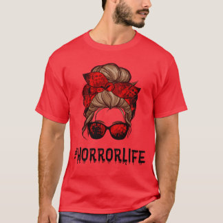 Camiseta Regalo de mujeres chicas de Halloween vida horribl