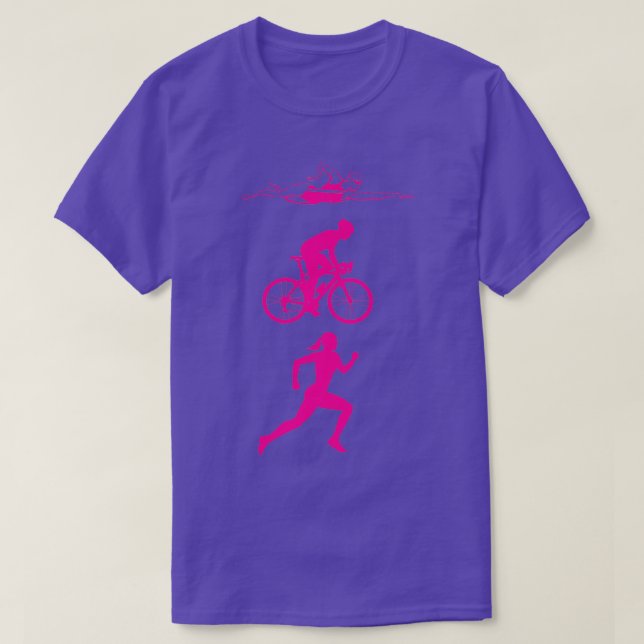 Camiseta Regalo de mujeres de triatlón (Diseño del anverso)