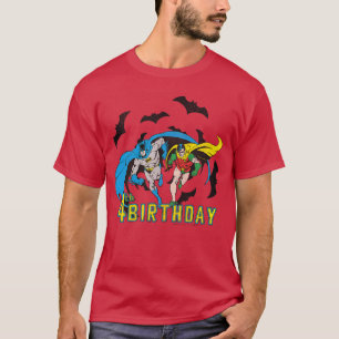 Camiseta Regalo de murciélagos para el 4º cumpleaños de DC