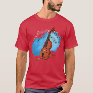 Camiseta Regalo de música para violinista divertido vintage
