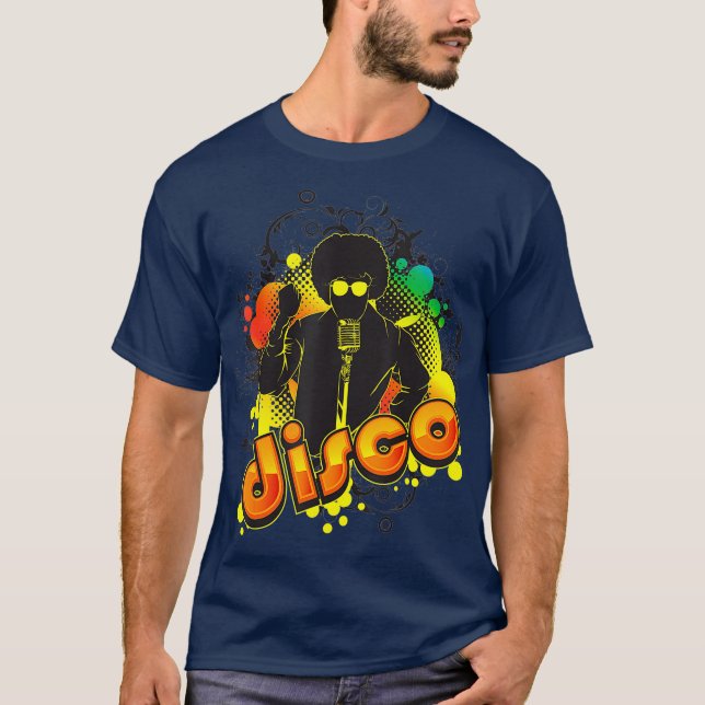 Camiseta Regalo de música retro apasionada disco (Anverso)