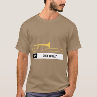 Camiseta Regalo de músico de trombón de banda de marcha Sli